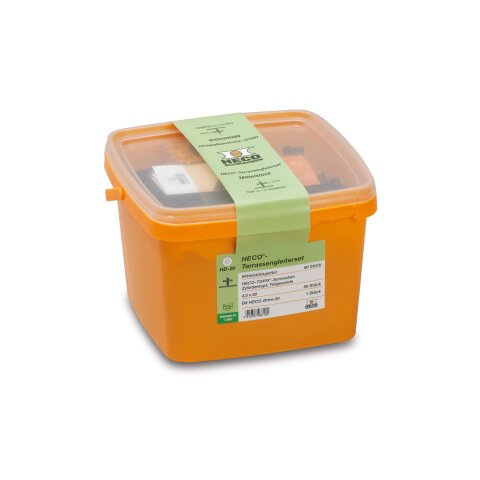HECO-Terrassengleiterset, 80 x Mittelst., 80 x...