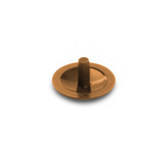 Zierkappen, Zapfen Ø2,4mm, Ø12mm, RAL8001, braun, 500 St.