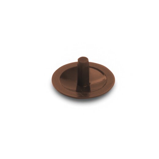Zierkappen, Zapfen Ø2,4mm, Ø12mm, RAL8011, nussbraun, 500 St.