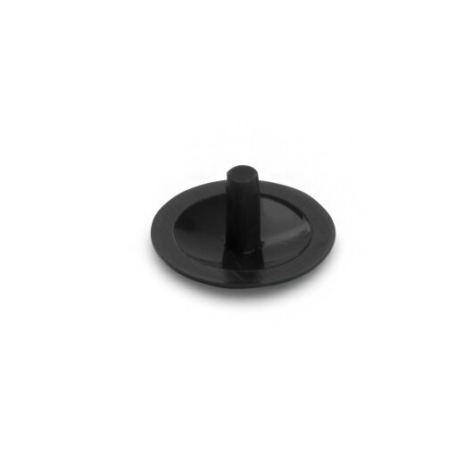 Zierkappen, Zapfen Ø2,4mm, Ø12mm, RAL9005, schwarz, 500 St.