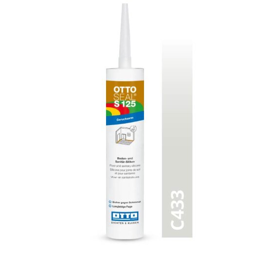 Otto Silikon linsey grey C433 glänzend "OTTOSEAL® S125" geruchsarm 310ml Kartusche MHD 10/26