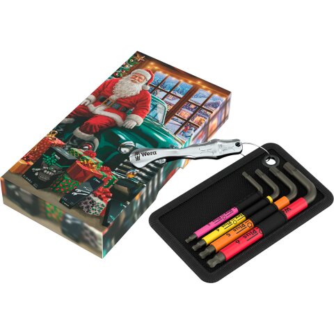 Wera Tool-Card Hex-Plus Christmas 2026 mit Flaschenöffner | Werkzeug statt Socken  | Werkzeug statt Socken | 05135825001