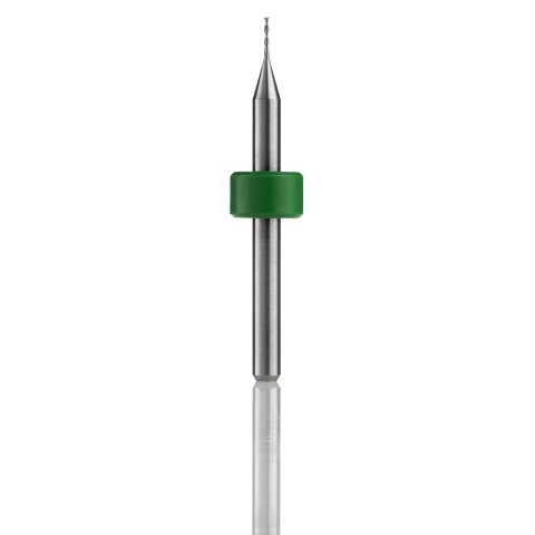 vhf Zweizahnfräser mit Fischschwanz   D=2,4 L=10 - ZS-FS-0240-3-100-38