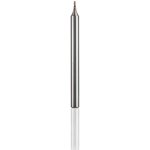 vhf Dreizahnfräser für Edelstahl   D=2 L=3 - DS-ED-0200-4-030-50-IX