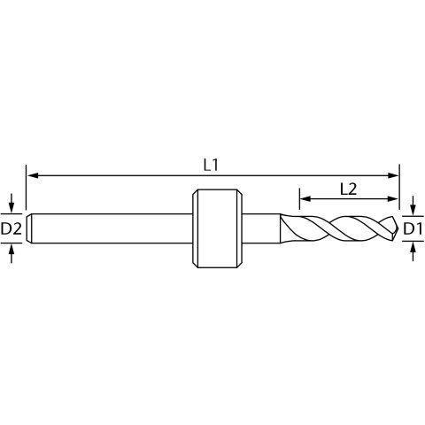 vhf Bohrer mitmm Schaft    D=4,8 L=12 - LB-0480-3-120-38