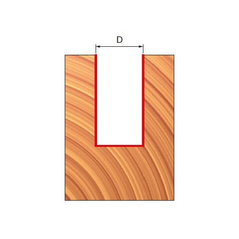 Freud  Zweischneiden-Nutfräser Typ C Schaft 12,7 mm 12,7 x 50,5 (Schneiddurchmesser x Schnitthöhe) - F03FR01538