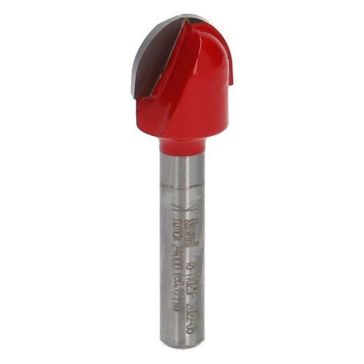 Freud  Halbrundfräser Schaft 6,35 mm 7,94 x 15,88 (Radius 1 x Durchmesser) - F03FR01598