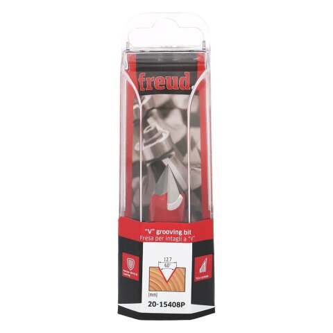 Freud  V-Nutfr&auml;ser Schaft 8 mm 60&deg; x 11 (Winkel...