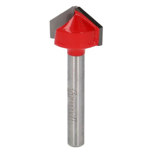 Freud  V-Nutfräser zum Biegen von ACM-Platten Schaft 6 mm 108° x 19,05 (Winkel x Durchmesser) - F03FR04021