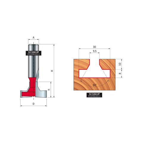 Freud  T-Nutfräser Schaft 12 mm 30 x 18 (Durchmesser...