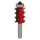 Freud  Dreifach-Rundprofilfräser Schaft 8 mm 3,2 (Radius) - F03FR02206