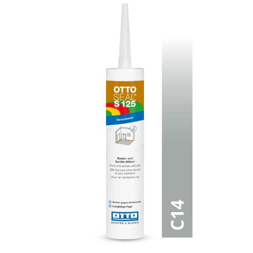 Otto Silikon alu C14 glänzend "OTTOSEAL® S125" geruchsarm 310ml Kartusche MHD 12/26