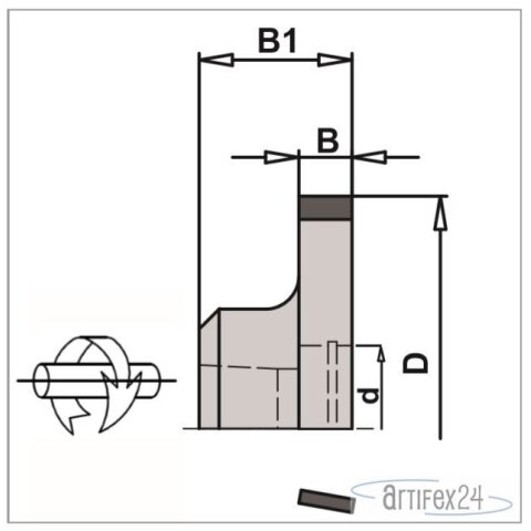 AKE Kantenb&uuml;ndigfr&auml;ser 70X8/23XHSK25 Z6 Diamant...
