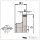 AKE Kantenbündigfräser 70X8/23XHSK25 Z6 Diamant (PKD) L - 10176541