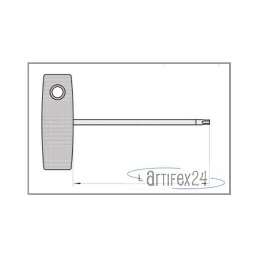 AKE Quergriffschlüssel SW 3,0X100 QUER - 10017980