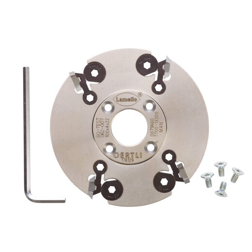 Lamello Wendeschneidenfräser, für Nutfräsmaschine, HW, Ø100x4xØ22 mm, Z4, NL 4