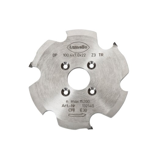 Lamello Zeta P2, P-System Nutfräser, DP, Ø100.4x7xØ22 mm, Z3, NL 4 132140