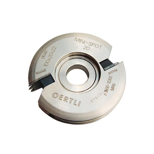 Lamello Minispot-Profilschneidenfräser, Grösse 20, HW, Ø100x20xØ22 mm, Z2