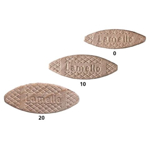 Lamello Original Holzlamellen gemischt, 1000 Stück