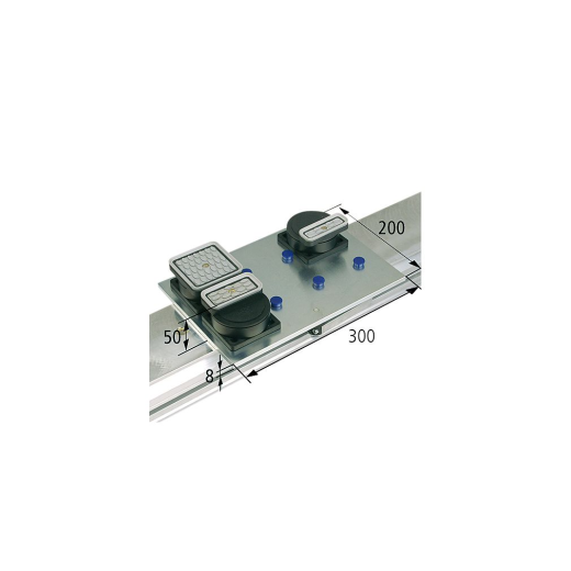 Schmalz Adapter-Plate ISAP-K1 300 x 200 x 8 mm f&uuml;r 1-Kreis-System