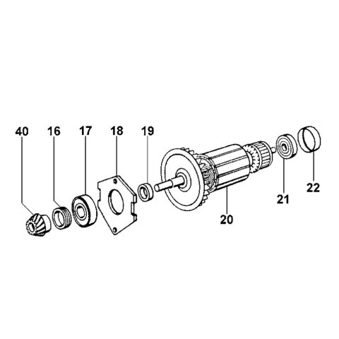 Lamello Anker komplett 230 V passend für L45 und L46