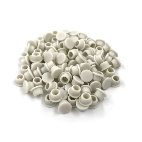 Lamello Clamex Abdeckkappe, 100 Stück, RAL 9002 grauweiss