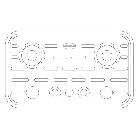 Schmalz Saugplatte für Blocksauger oben VCSP-O...