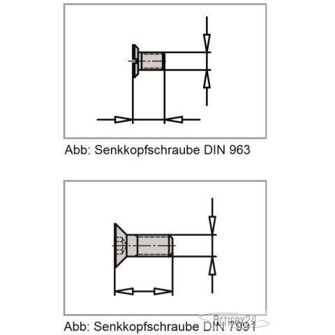 AKE Schraube DIN963 M05X006-4.8 VERZ