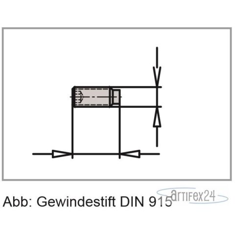 AKE Gewindestift DIN 915,M6x8