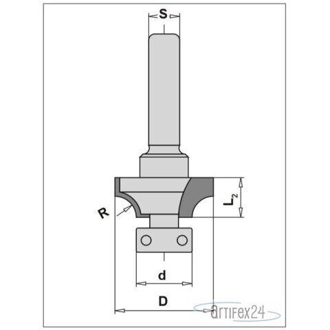 AKE HW Abrundfr&auml;ser 12,7X5,0X4,76 - 10005990