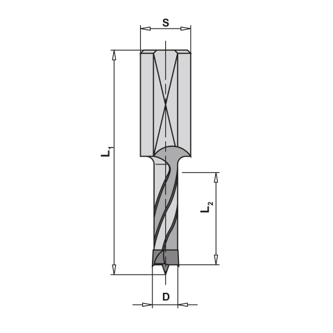 AKE HW Dübelbohrer 10x40/67 S8X20 Z2 HW Rechts mit...