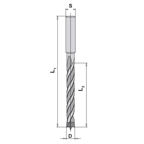 AKE Dübelbohrer 8X50/85 S10X27 Z2 HW L - 10022685