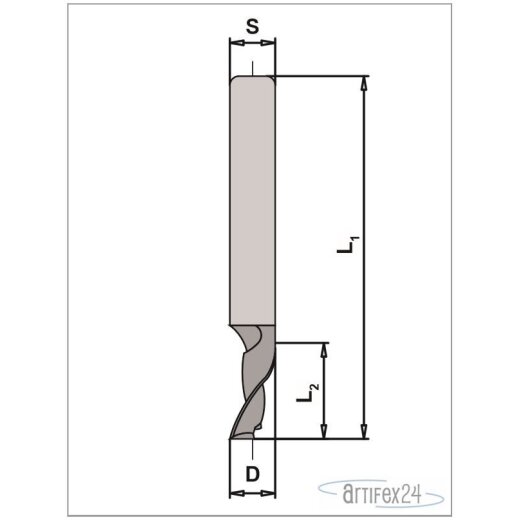 AKE KOPIERFRÄSER Z1 HS 5x14x120mm - 10004860