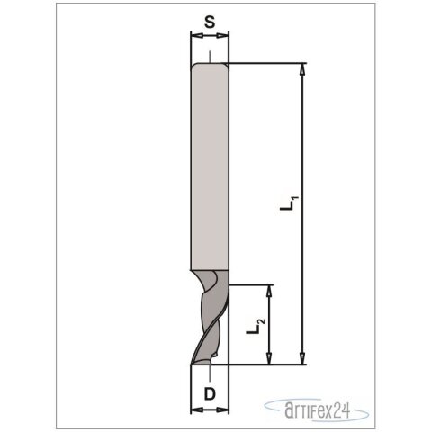 KOPIERFRÄSER Z1 HS 5x14x120mm