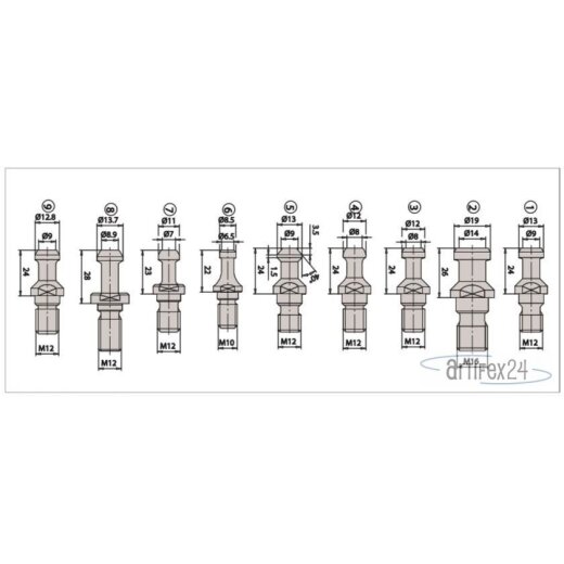 ANZUGSBOLZEN D=12mm f.BIESSE