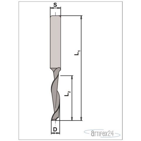 AKE WASSERSCHLITZFRÄSER HS Z1 5x35mm R - 10004888