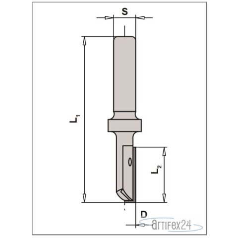 SPANNKEIL für WP-NUTFRÄSER D=10x20