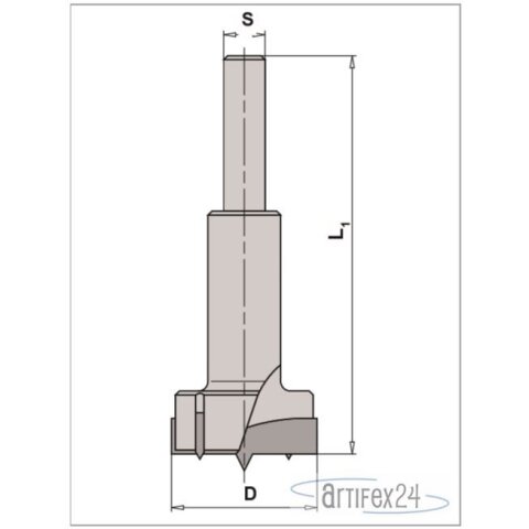 AKE Zylinderkopfbohrer 15/90 S10X60 Z2/2 HW R - 10176895