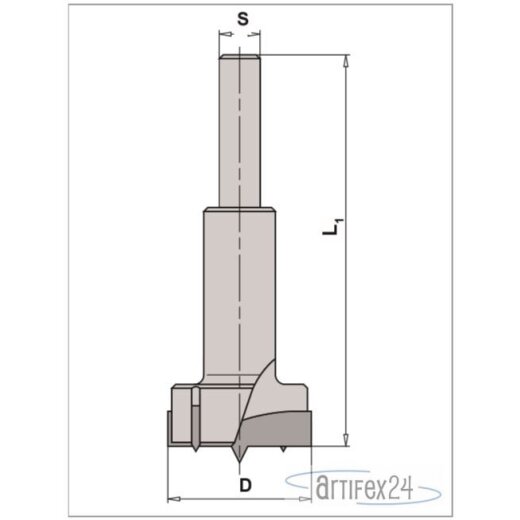 AKE HW Zylinderkopfbohrer 16/90 S10X60 Z2/2 HW R