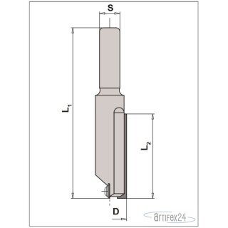 AKE Spannkeil für WP-Oberfräser D=16x30mm