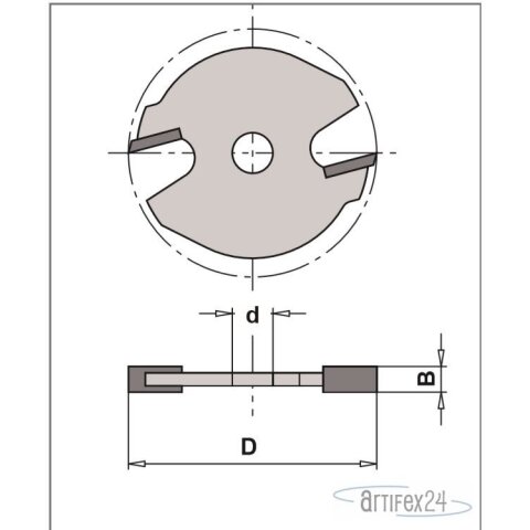 AKE HW-Profilfr&auml;ser Z2 HW 40x2,2x6mm - 10003510