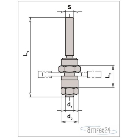 AKE AUFNAHMEDORN d1=6mm,S=6mm - 10003566