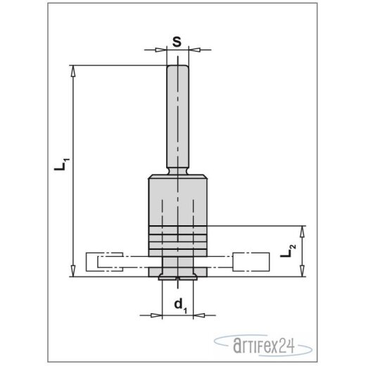 AKE WERKZEUGAUFNAHME d1=8mm/S=6mm - 10003592