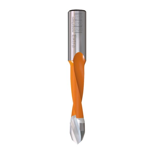 AKE 5mm drill for through hole "Extra" with carbide 60° rooftop 5x35/70mm S10x25 left