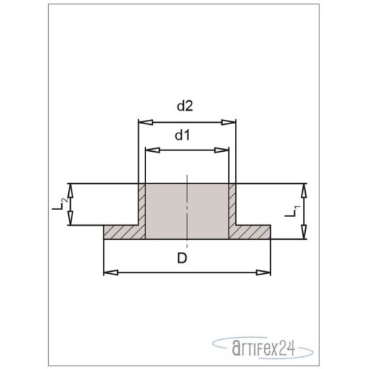 AKE Kragenbüchse D1=59 D2=35 D3=30 GL=20 - 10017296