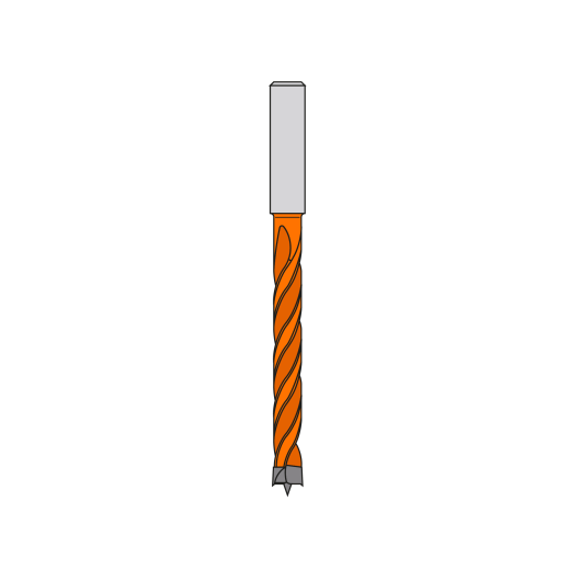 AKE HW Dübelbohrer 14X65/105 S10X30 Z2 HW Links mit Rückenführung