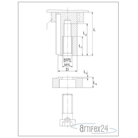 ZUB DEC 35X16/M16 RH