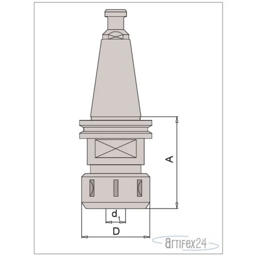 AKE Präzisionsspannzange SK30 63 A57 FÜR 472E