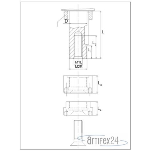 AKE Befestigungselement 35X34/M35 RH