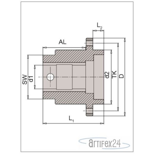 AKE Buchse 115X90X35 - 003300002